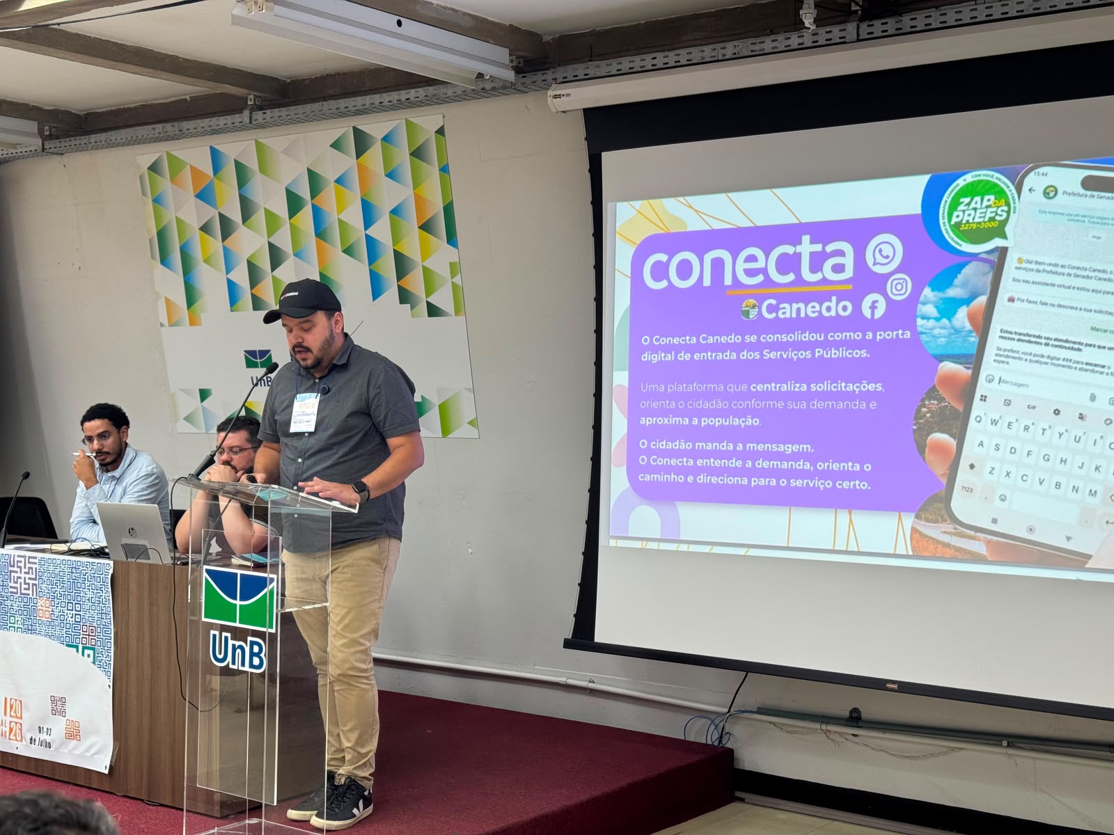 Senador Canedo ganha destaque em evento internacional com projeto de inovação digital