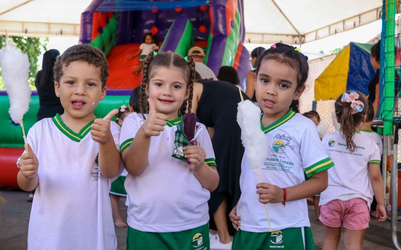 Emei Prof. Antônio Alves de Morais realiza dia especial de recreação em parceria com o Goiás Esporte Clube