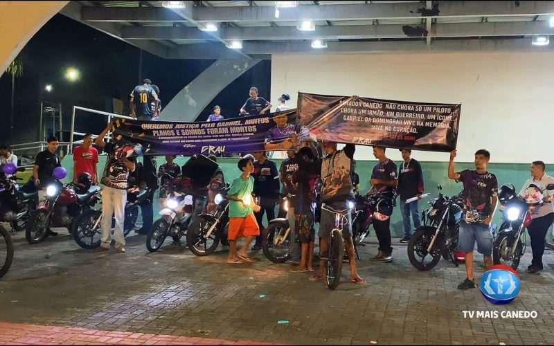 Motociclista morre em acidente em Senador Canedo e motoboys protestam por justiça