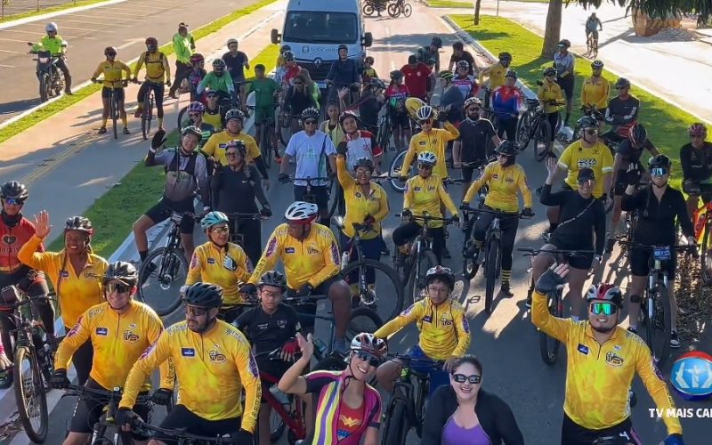 Maio Amarelo: Conscientização e mobilidade no passeio ciclístico de Senador Canedo
