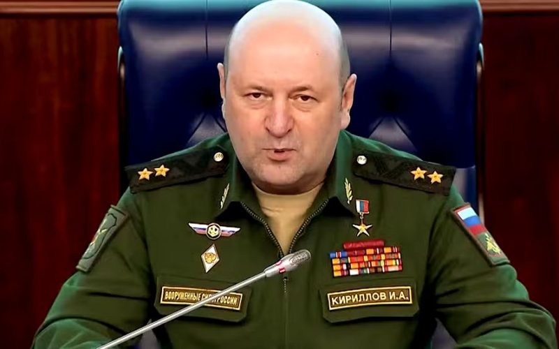 General Igor Kirillov, do Ministério da Defesa da Rússia, em imagem de fevereiro de 2023