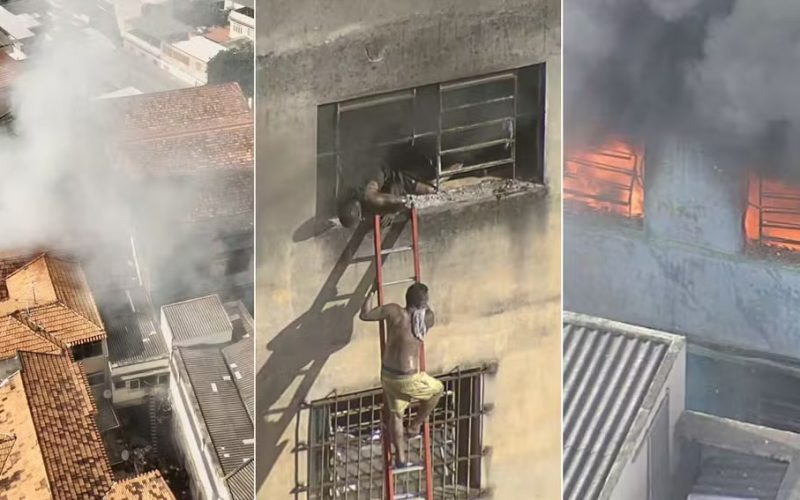 Incêndio destrói fábrica de fantasias no Rio; 21 feridos e risco de desabamento
