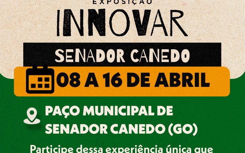 Senador Canedo recebe o projeto cultural “Innovar” com arte, sustentabilidade e inovação