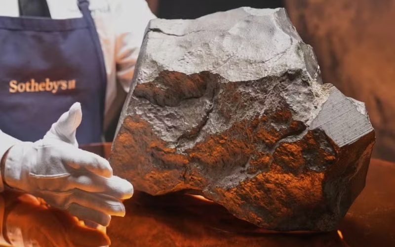 Maior meteorito de Marte encontrado na Terra é vendido por R$ 29 milhões em leilão nos EUA.