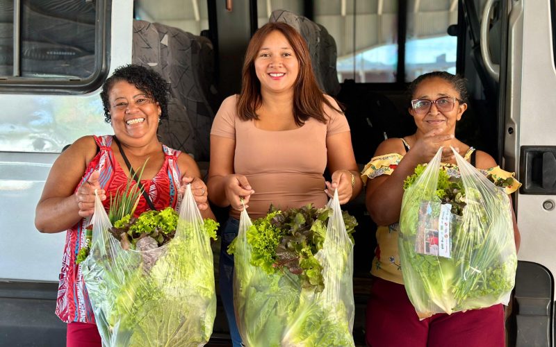 Prefeitura de Senador Canedo garante alimentação saudável a famílias com distribuição de kits de hortaliças