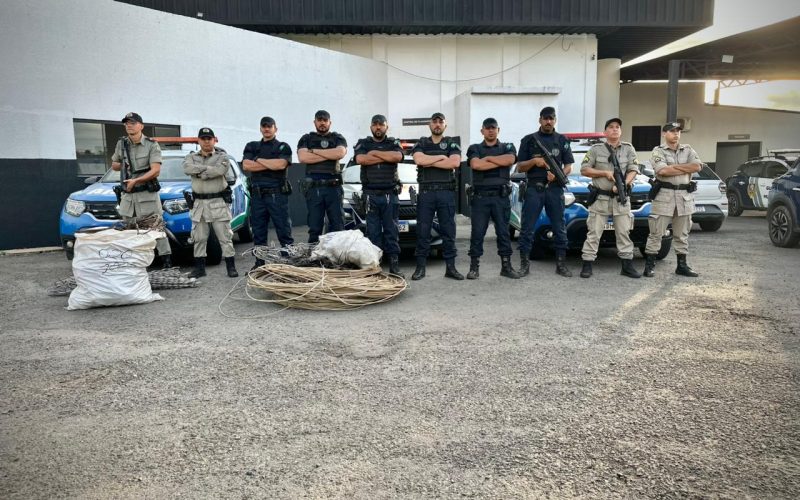 Operação “Equicobre” apreende mais de 200 kg de fiação furtada em Senador Canedo