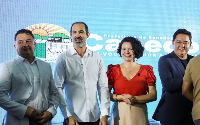 Prefeitura e Câmara lançam obra da nova sede do Legislativo em Senador Canedo