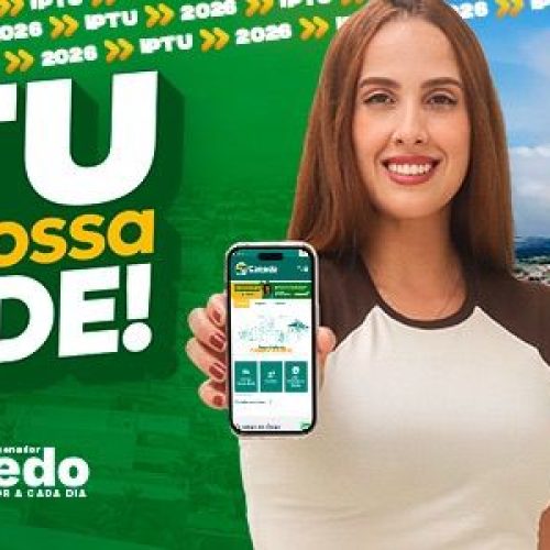 Prazo para garantir 20% de desconto no IPTU 2026 termina nesta quinta em Senador Canedo