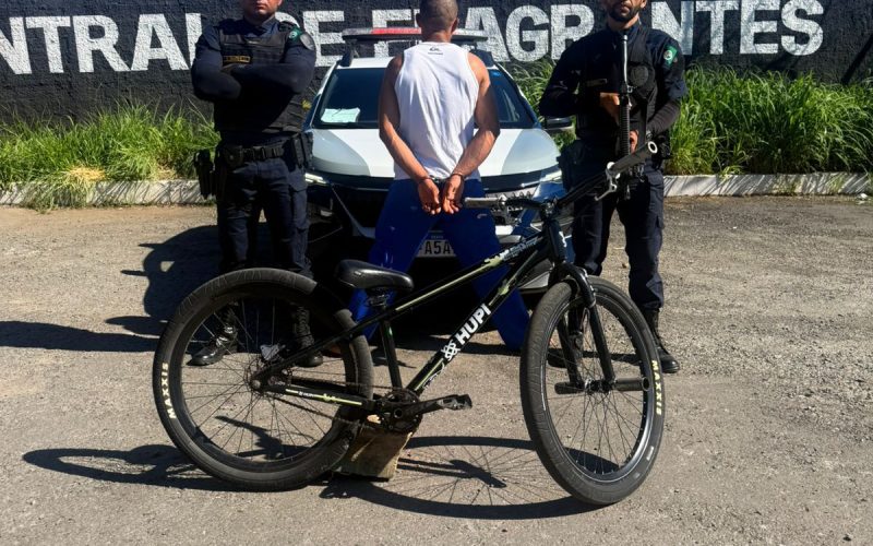 GCM detém suspeito de furto de bicicleta em Senador Canedo