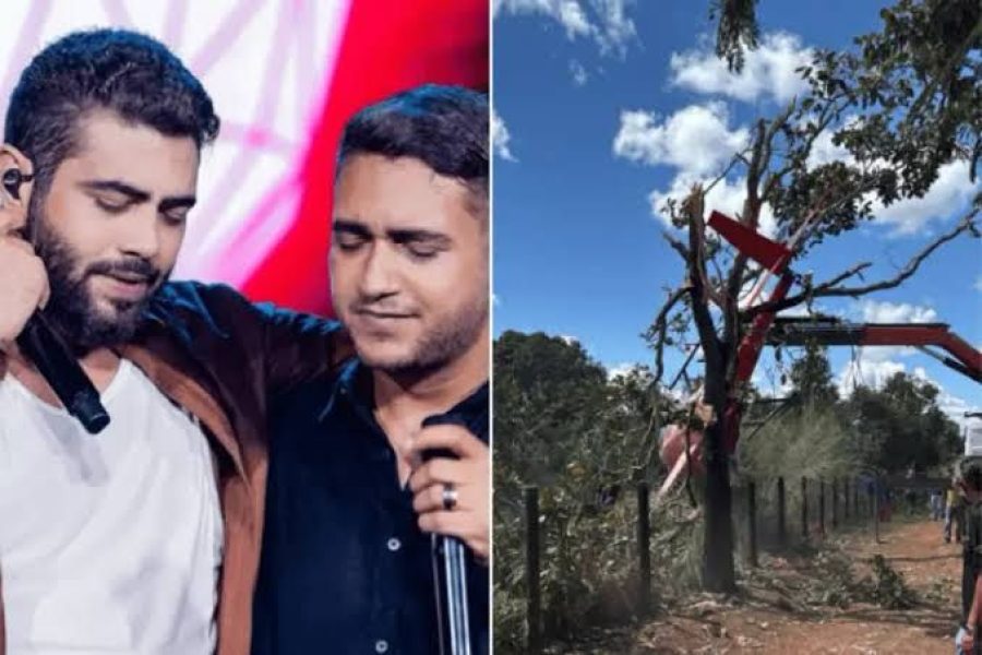 Helicóptero de Henrique e Juliano cai no Tocantins com pai da dupla no comando