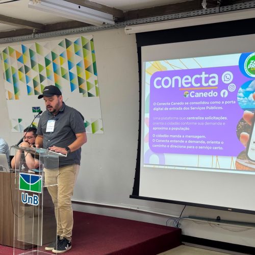 Senador Canedo ganha destaque em evento internacional com projeto de inovação digital