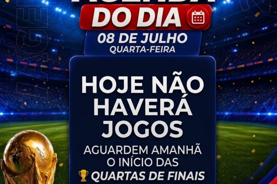 Copa do Mundo 2026 não tem jogos nesta quarta (8); quartas de final começam amanhã