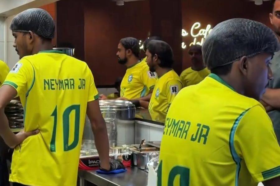 NEYMAR É HOMENAGEADO EM RESTAURANTE NA ÍNDIA