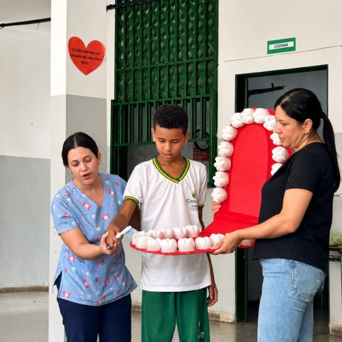 Mais de 1,2 mil crianças vão receber kits de escovação nas escolas de Senador Canedo