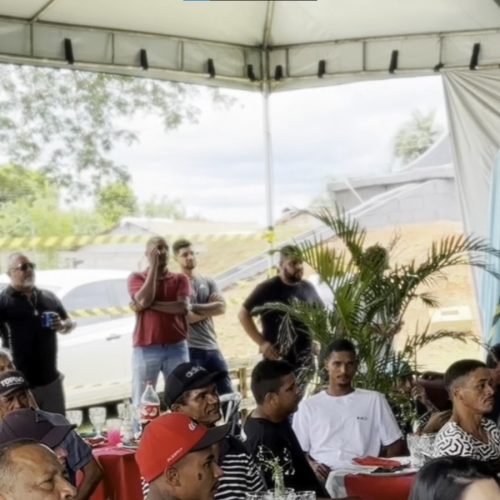 Confraternização do projeto progredindo para a liberdade destaca reinserção social