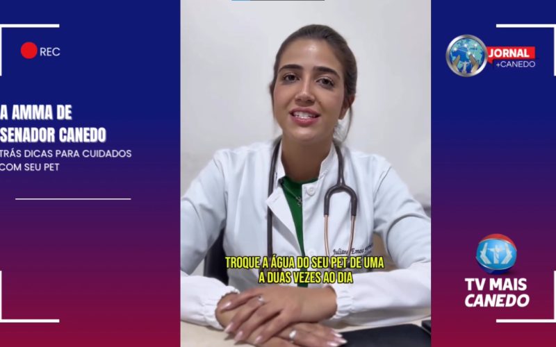 Senador Canedo orienta tutores sobre a importância da troca diária de água