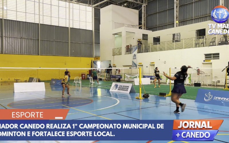 Senador Canedo realiza primeiro campeonato municipal de badminton para incentivar novos talentos