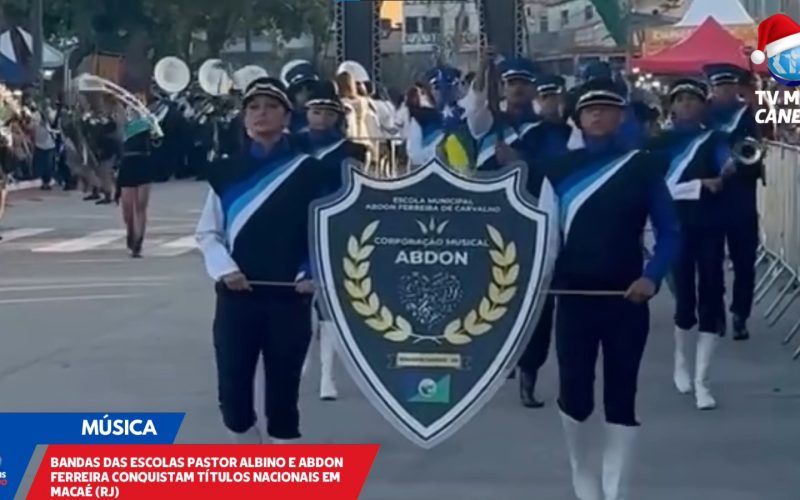 Estudantes da rede municipal brilham em campeonato de bandas no Rio