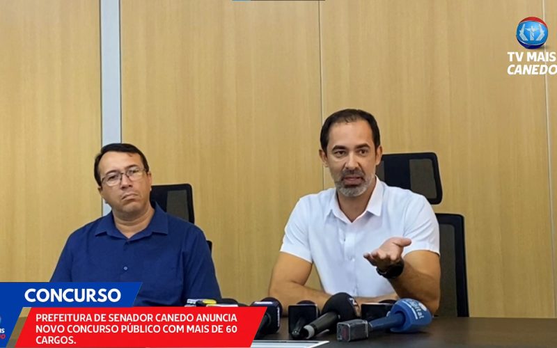 Prefeitura de Senador Canedo anuncia novo concurso público com mais de 60 cargos