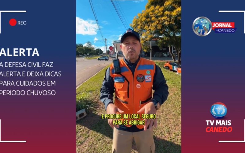 Defesa Civil alerta para risco de tempestade e orienta população em Senador Canedo