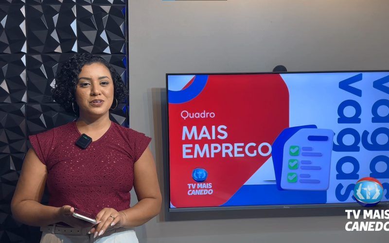 SEMTRAE divulga vagas de emprego semanalmente na TV Mais Canedo para fortalecer a empregabilidade local