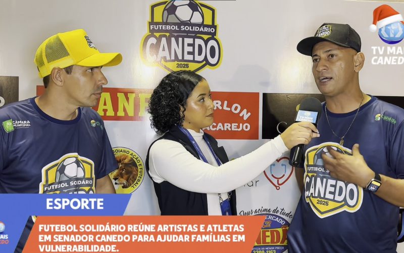 Futebol solidário em Senador Canedo une artistas e atletas por causa nobre