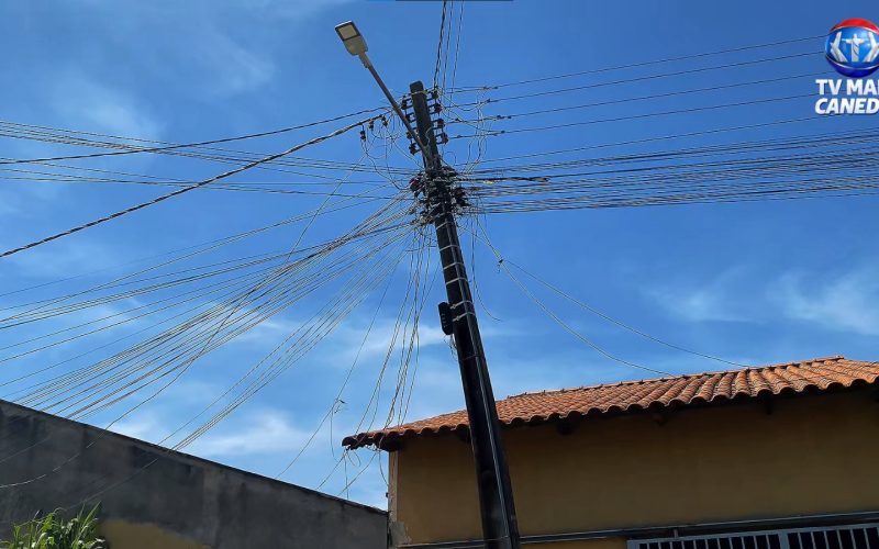 Morador de Senador Canedo solicita reparo de poste e retirada de árvores