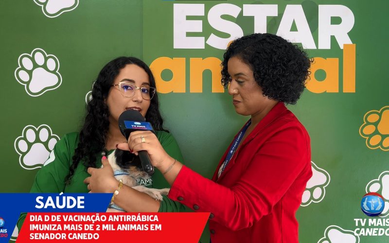 Dia D de vacinação antirrábica em Senador Canedo imuniza mais de 2 mil animais