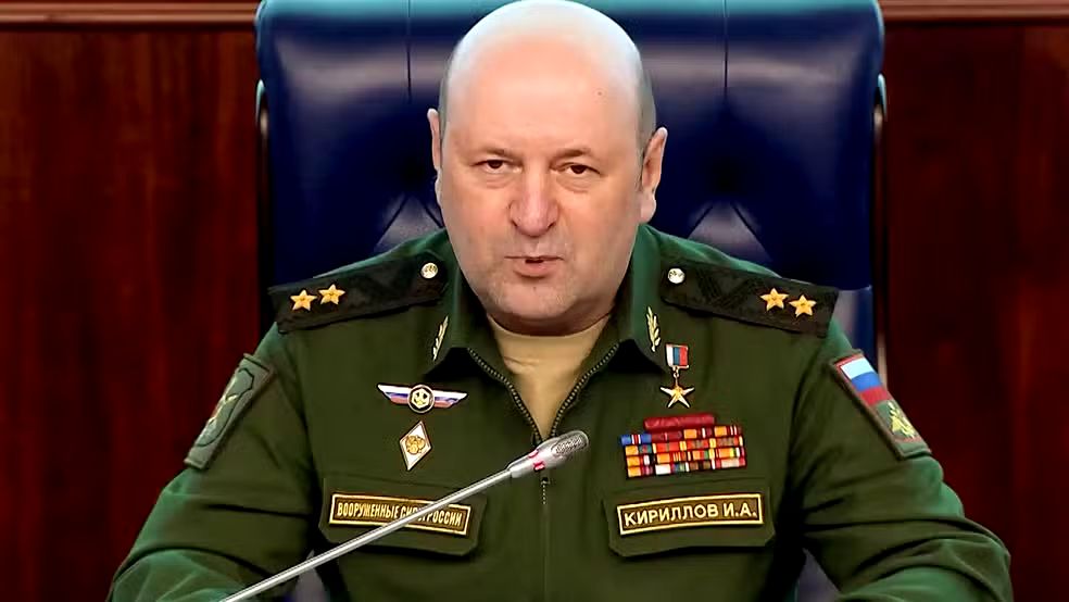 General Igor Kirillov, do Ministério da Defesa da Rússia, em imagem de fevereiro de 2023