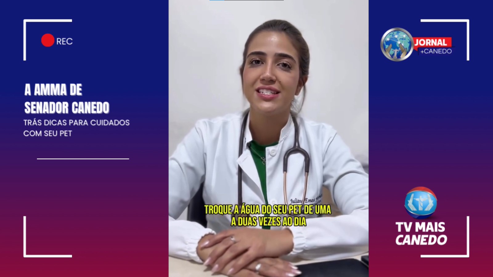 Senador Canedo orienta tutores sobre a importância da troca diária de água