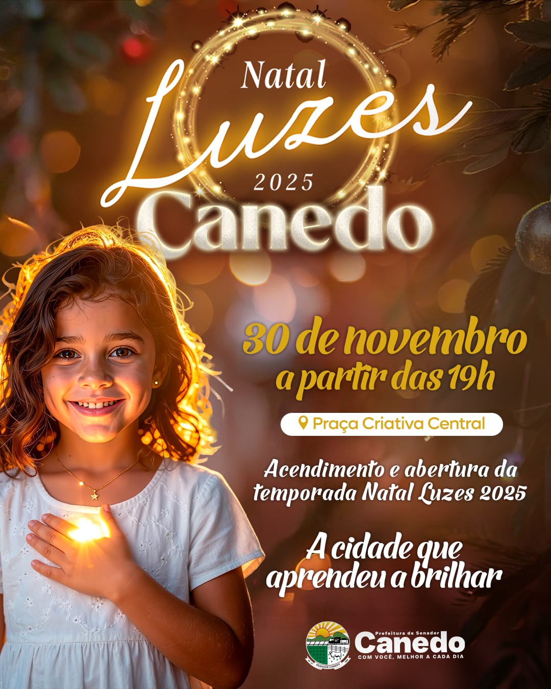 Neste domingo, 30, o prefeito Fernando Pellozo lança a quinta edição do Natal Luzes.