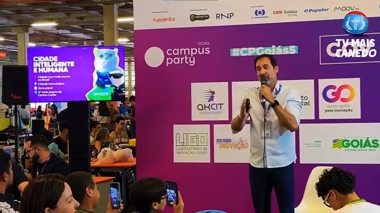Fernando Pellozo destaca inovação de Senador Canedo na Campus Party Goiás