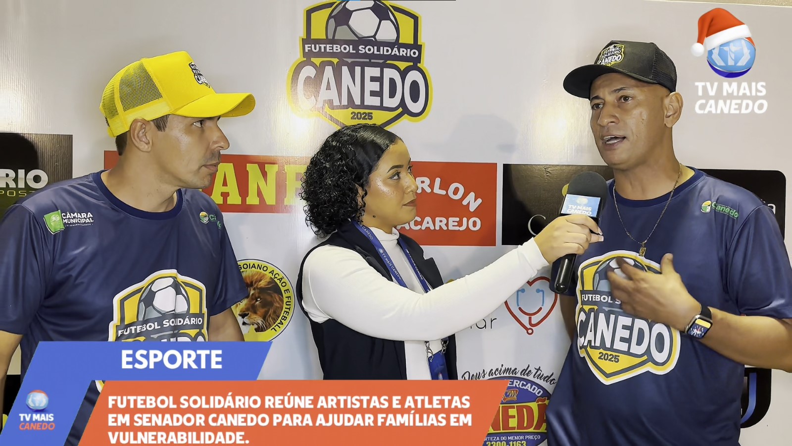 Futebol solidário em Senador Canedo une artistas e atletas por causa nobre