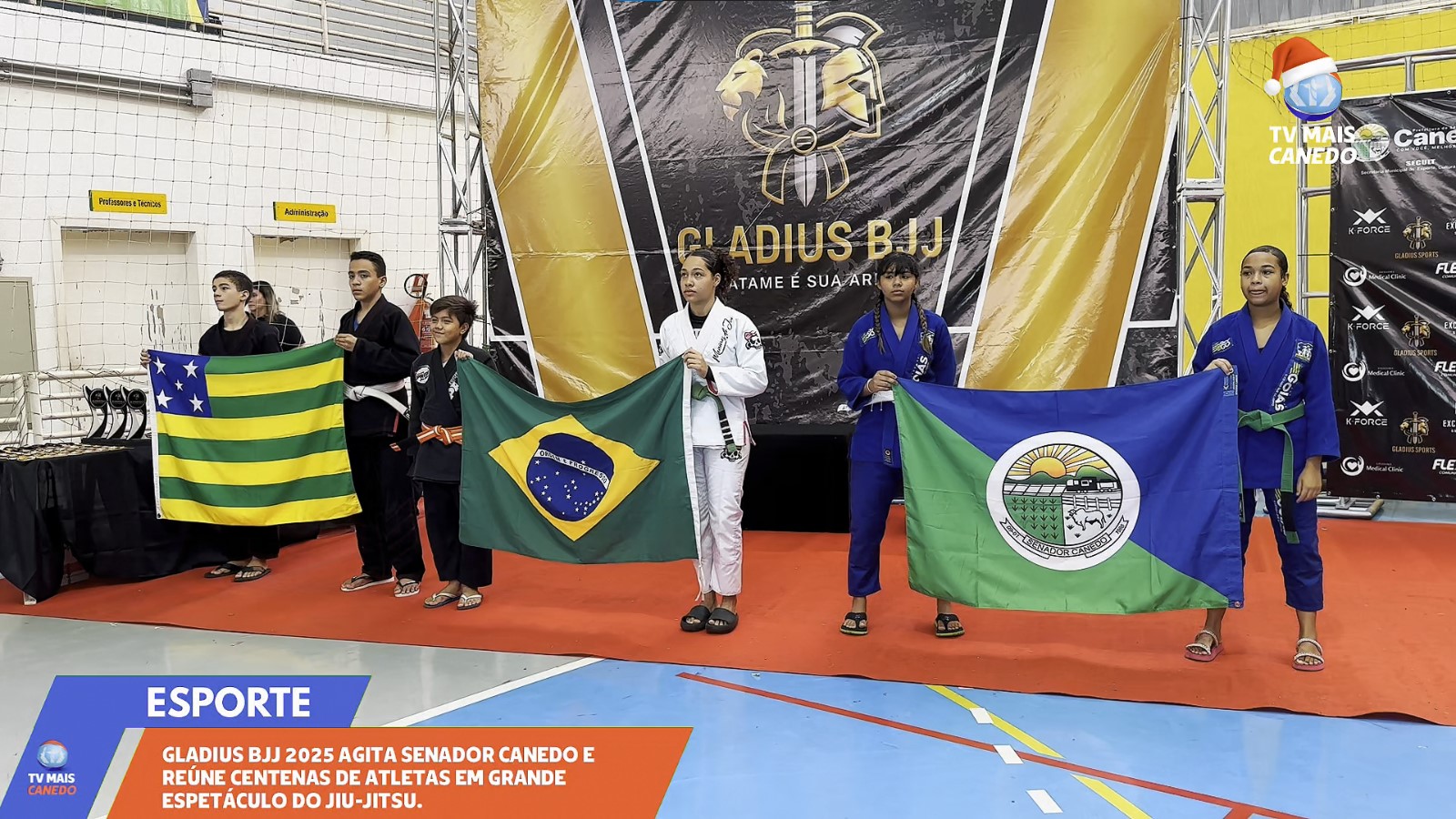 Campeonato Gladius BJJ 2025 reúne centenas de atletas em Senador Canedo