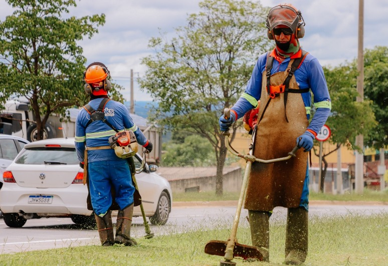 Manutenção urbana avança com roçagem e poda nas avenidas Dom Emanuel e Progresso