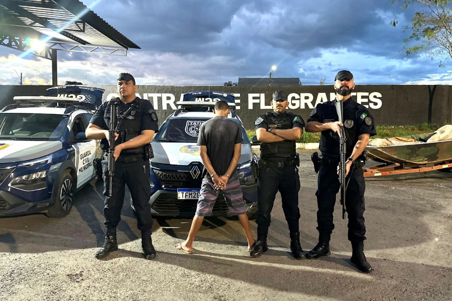 GCM captura foragido da Justiça durante patrulhamento em Senador Canedo