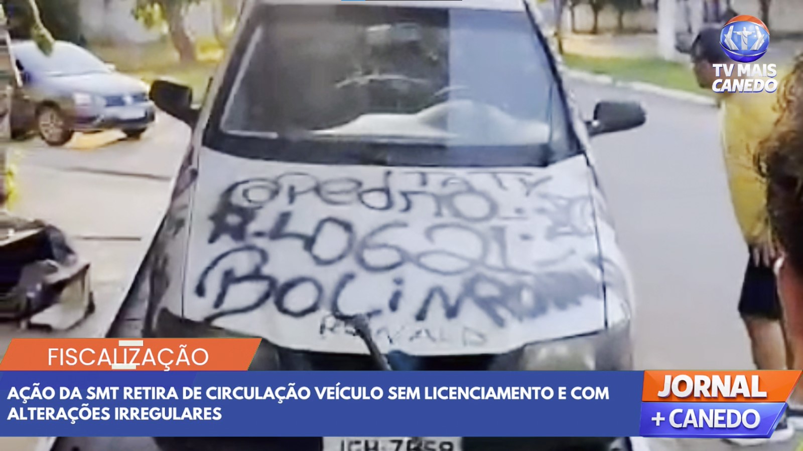 Superintendência de Trânsito apreende veículo irregular utilizado em manobras em Senador Canedo
