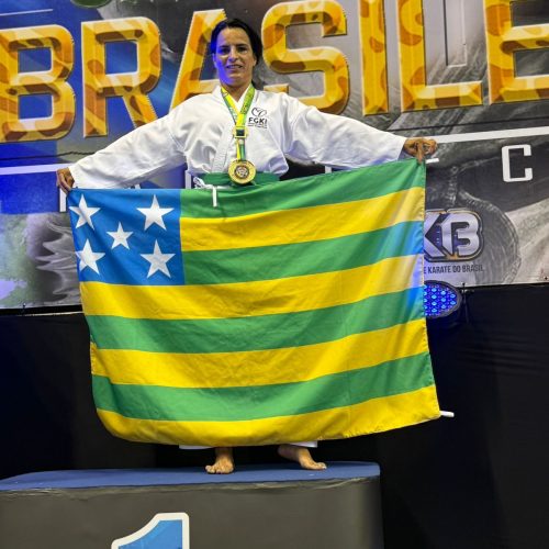 Tricampeã Kellen coloca Senador Canedo no topo do karatê e recebe apoio da Secult
