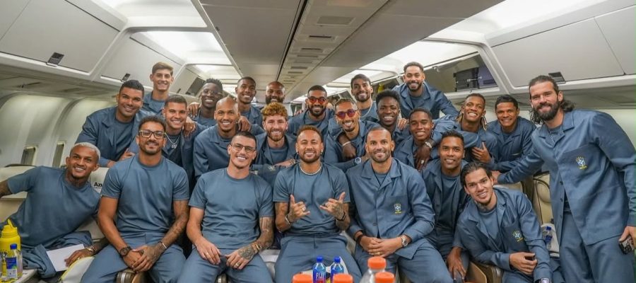 Seleção Brasileira embarca e inicia oficialmente busca pelo hexacampeonato
