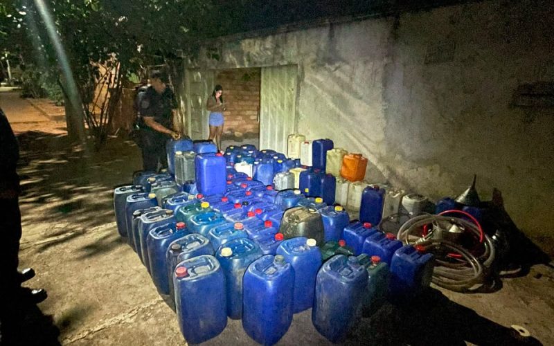 GCM apreende combustível armazenado irregularmente em Senador Canedo