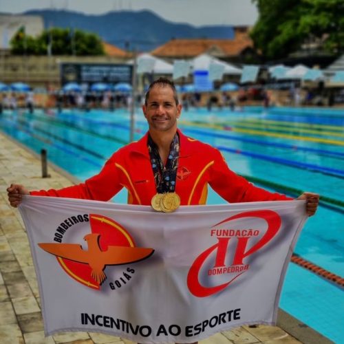 Sargento do CBMGO Conquista 6 Ouros e 1 Bronze no Campeonato Brasileiro Master de Natação