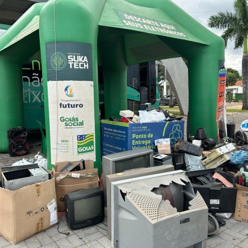 Prefeitura de Senador Canedo realiza ação para descarte correto de lixo eletrônico