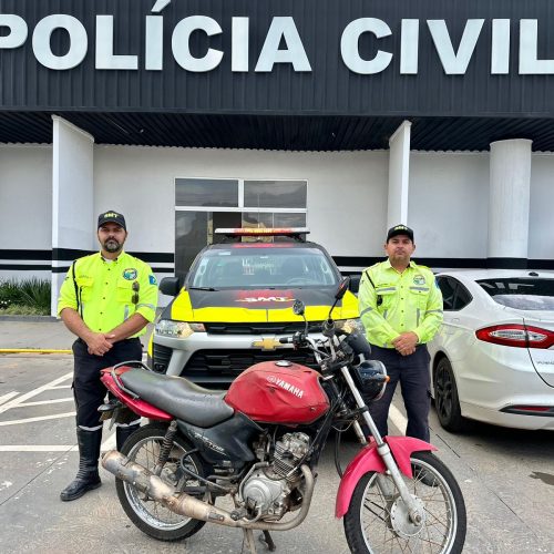 Motocicleta com registro de roubo é recuperada em Senador Canedo