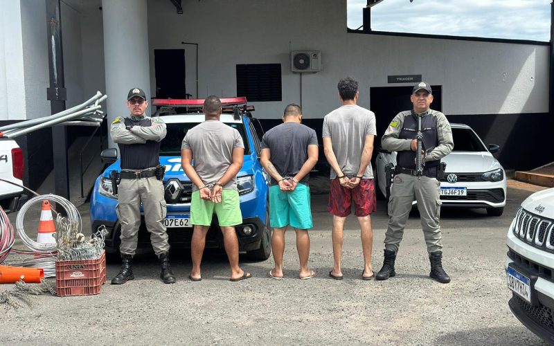 Ação integrada prende suspeitos de furtos de fios e equipamentos públicos em Senador Canedo