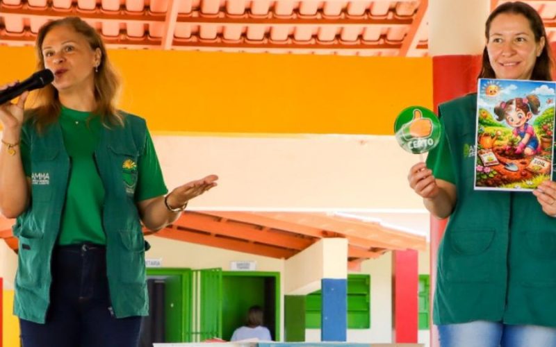 AMMA promove ação do Dia da Terra com alunos em Senador Canedo