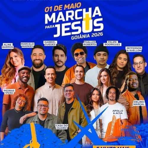 Marcha para Jesus 2026 deve reunir multidão com música e fé em Goiânia
