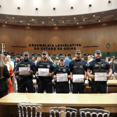 Guarda Municipal de Senador Canedo é homenageada na Assembleia Legislativa