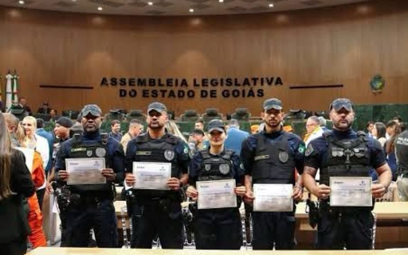 Guarda Municipal de Senador Canedo é homenageada na Assembleia Legislativa