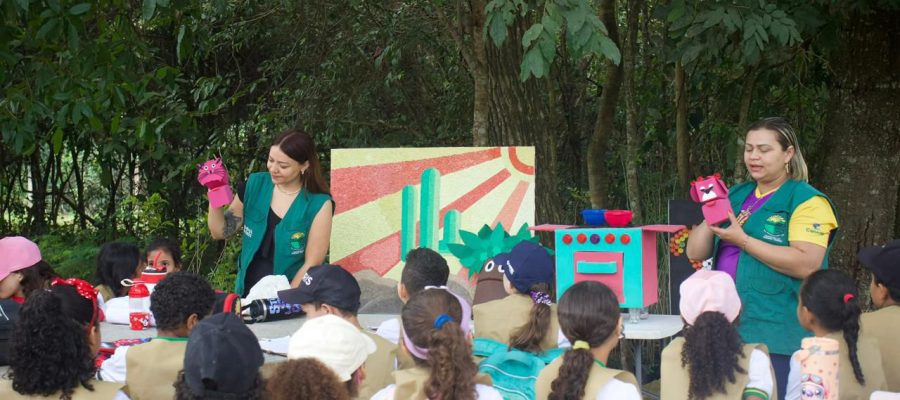 Alunos da rede municipal participam de atividade educativa sobre o Cerrado em Senador Canedo.