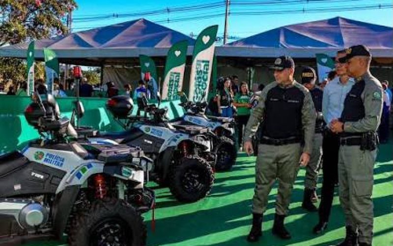 Governo de Goiás entrega 14 quadriciclos à polícia militar para reforço da segurança em áreas estratégicas